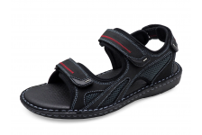 Men Sandals SKA-19 Black Nubuck (Oiled)